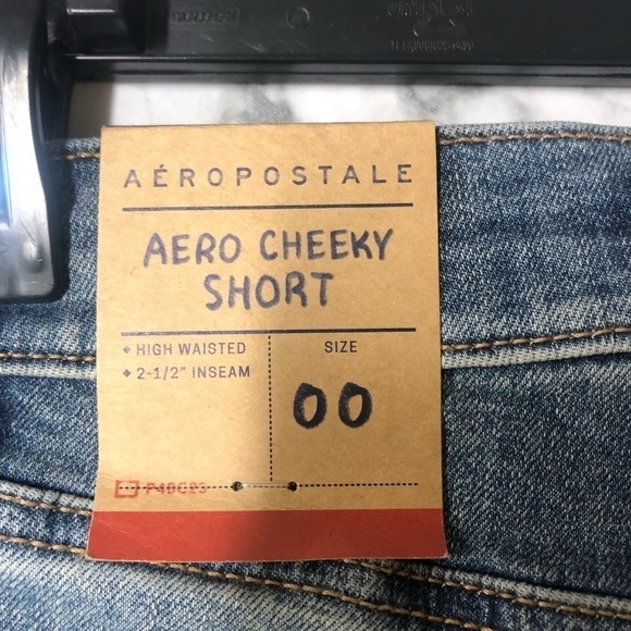 Aeropostale Cheeky Short High Waisted Size 00 NWT - Picture 3 of 4